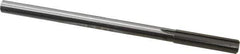 Made in USA - 0.479" High Speed Steel 6 Flute Chucking Reamer - Straight Flute, 0.4355" Straight Shank, 2" Flute Length, 8" OAL - Eagle Tool & Supply