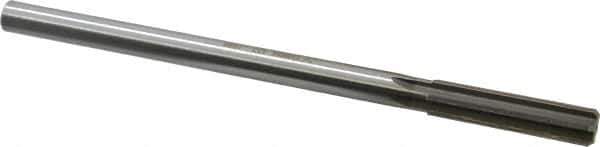 Made in USA - 0.489" High Speed Steel 6 Flute Chucking Reamer - Straight Flute, 0.4355" Straight Shank, 2" Flute Length, 8" OAL - Eagle Tool & Supply