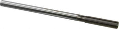 Made in USA - 0.489" High Speed Steel 6 Flute Chucking Reamer - Straight Flute, 0.4355" Straight Shank, 2" Flute Length, 8" OAL - Eagle Tool & Supply