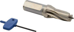 Seco - 22 to 23.99mm Diam, 1.5xD, 40mm Max Depth, 1" Shank Diam, 2.106" Flute, 5.098" OAL, Replaceable Tip Drill - SD101 Toolholder, Series Crownloc - Eagle Tool & Supply