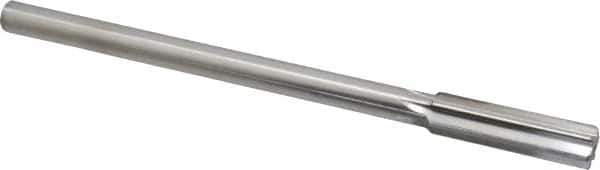 Made in USA - 0.548" High Speed Steel Chucking Reamer - Straight Flute, Straight Shank - Eagle Tool & Supply