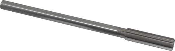 Made in USA - 0.561" High Speed Steel 8 Flute Chucking Reamer - Straight Flute, 0.4355" Straight Shank, 2" Flute Length, 8" OAL - Eagle Tool & Supply