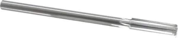 Made in USA - 0.591" High Speed Steel Chucking Reamer - Straight Flute, Straight Shank - Eagle Tool & Supply