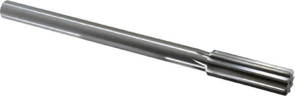 Made in USA - 0.72" High Speed Steel Chucking Reamer - Straight Flute, Straight Shank - Eagle Tool & Supply