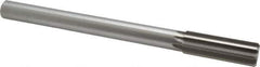 Made in USA - 0.874" High Speed Steel 8 Flute Chucking Reamer - Straight Flute, 3/4" Straight Shank, 2-5/8" Flute Length, 10" OAL - Eagle Tool & Supply