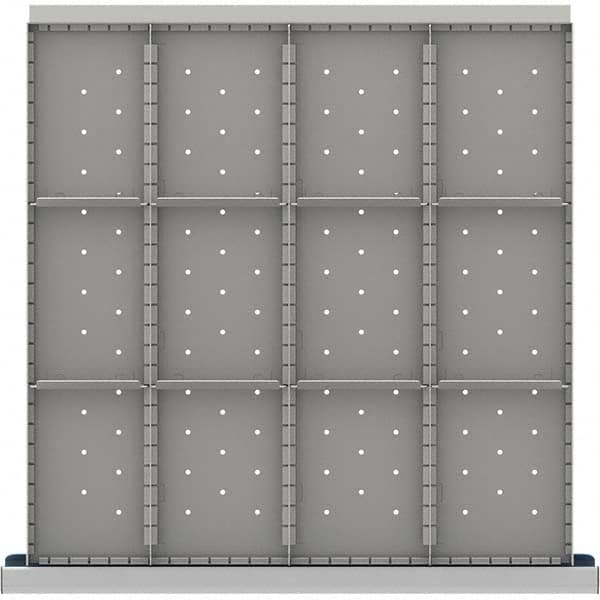 LISTA - 12-Compartment Drawer Divider Layout for 3.15" High Drawers - Eagle Tool & Supply