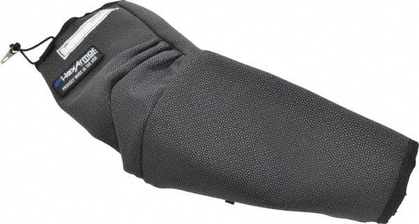 HexArmor - Size L, Gray/Black SuperFabric Cut & Puncture Resistant Sleeve - 19" Long Sleeve, Cut Resistance Level 5, Made with Thumb Hole - Eagle Tool & Supply