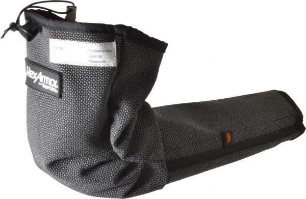 HexArmor - Size M, Gray/Black SuperFabric Cut & Puncture Resistant Sleeve - 19" Long Sleeve, Cut Resistance Level 5, Made with Thumb Hole - Eagle Tool & Supply