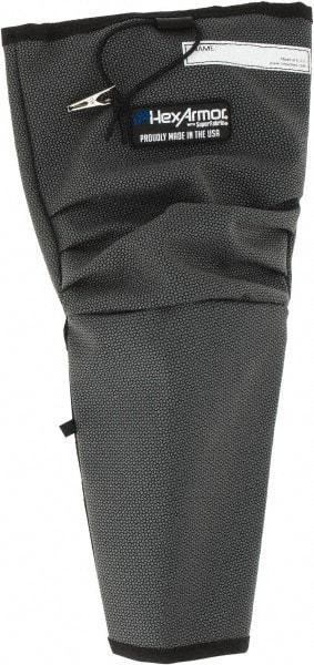 HexArmor - Size XL, Gray/Black SuperFabric Cut & Puncture Resistant Sleeve - 19" Long Sleeve, Cut Resistance Level 5, Made with Thumb Hole - Eagle Tool & Supply