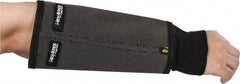 HexArmor - Size M, Gray/Black SuperFabric Cut & Puncture Resistant Sleeve - 9" Long Sleeve, Cut Resistance Level 5, Made with Thumb Hole - Eagle Tool & Supply
