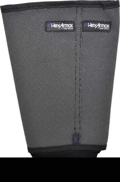 HexArmor - Size XL, Gray/Black SuperFabric Cut & Puncture Resistant Sleeve - 9" Long Sleeve, Cut Resistance Level 5, Made with Thumb Hole - Eagle Tool & Supply