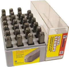 C.H. Hanson - 27 Piece, 1/16" Character Steel Stamp Set - Letters, Reverse - Eagle Tool & Supply