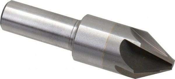 M.A. Ford - 3/4" Head Diam, 1/2" Shank Diam, 6 Flute 60° Solid Carbide Countersink - Eagle Tool & Supply