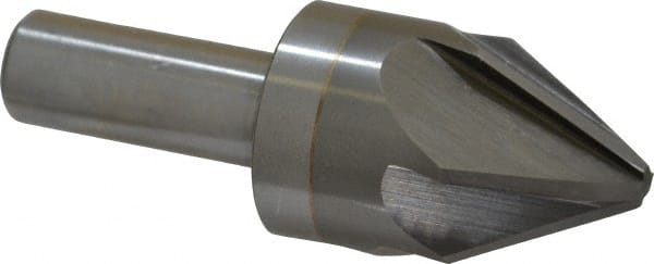 M.A. Ford - 1" Head Diam, 1/2" Shank Diam, 6 Flute 60° Solid Carbide Countersink - Eagle Tool & Supply