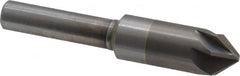 M.A. Ford - 3/8" Head Diam, 1/4" Shank Diam, 6 Flute 82° Solid Carbide Countersink - Eagle Tool & Supply