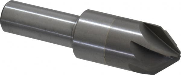 M.A. Ford - 3/4" Head Diam, 1/2" Shank Diam, 6 Flute 82° Solid Carbide Countersink - Eagle Tool & Supply