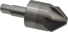 M.A. Ford - 1-1/4" Head Diam, 1/2" Shank Diam, 6 Flute 82° Solid Carbide Countersink - Eagle Tool & Supply