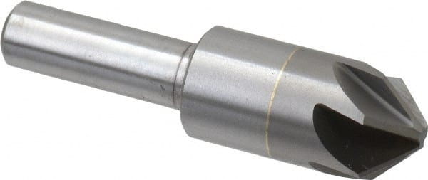 M.A. Ford - 5/8" Head Diam, 3/8" Shank Diam, 6 Flute 90° Solid Carbide Countersink - Eagle Tool & Supply