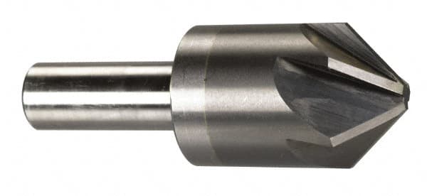 M.A. Ford - 1" Head Diam, 1/2" Shank Diam, 6 Flute 120° Solid Carbide Countersink - Eagle Tool & Supply