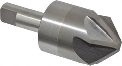 M.A. Ford - 1-1/4" Head Diam, 1/2" Shank Diam, 6 Flute 90° Solid Carbide Countersink - Eagle Tool & Supply