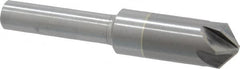 M.A. Ford - 3/8" Head Diam, 1/4" Shank Diam, 6 Flute 100° Solid Carbide Countersink - Eagle Tool & Supply