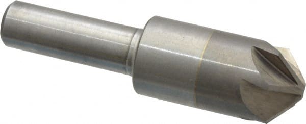 M.A. Ford - 5/8" Head Diam, 3/8" Shank Diam, 6 Flute 100° Solid Carbide Countersink - Eagle Tool & Supply