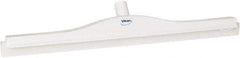 Vikan - 24" Rubber Blade Floor Squeegee - Double Edge, White, Plastic Holder - Eagle Tool & Supply