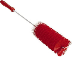 Vikan - 2-3/8" Diam Polyester Valve Brush - 19-5/8" OAL, 5-13/16" Head Length, Polypropylene & Stainless Steel Handle - Eagle Tool & Supply