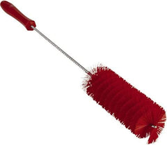 Vikan - 2" Diam Polyester Valve Brush - 19-5/8" OAL, 5-15/16" Head Length, Polypropylene & Stainless Steel Handle - Eagle Tool & Supply