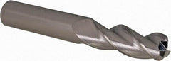 SGS - 1/2", 3 Flute, Single End, Solid Carbide, 0.12" Corner Radius End Mill - 3-1/4" OAL, 38° Helix, Right Hand Flute, 1-1/4" LOC, Right Hand Cut - Eagle Tool & Supply