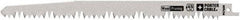 Porter-Cable - 9" Long x 3/4" Thick, High Speed Steel Reciprocating Saw Blade - Straight Profile, 4 to 5 TPI, Toothed Edge, Universal Shank - Eagle Tool & Supply