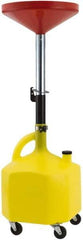 Proto - 8 Gal Lift Oil Drain Can - Multi Color, 15" Long Hose, 48-1/2" High - Eagle Tool & Supply