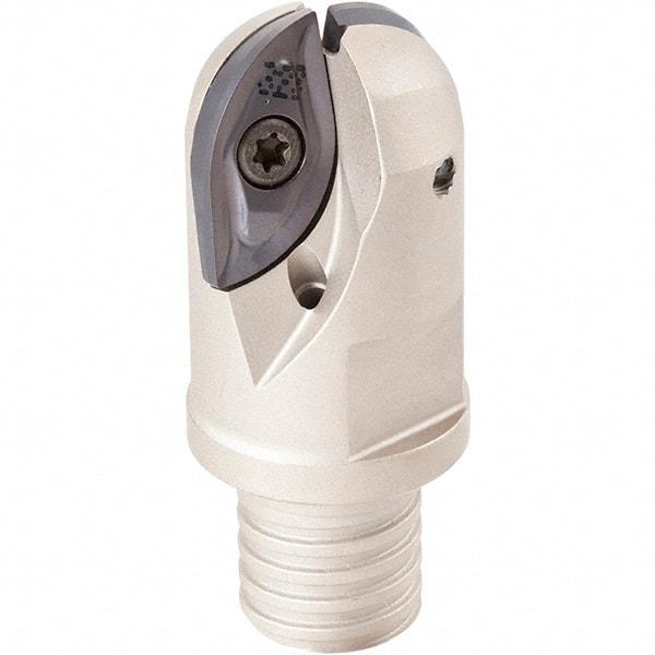 Iscar - 25mm Cut Diam, 20mm Max Depth of Cut, 71mm OAL, Indexable Ball Nose End Mill - 46mm Head Length, M16 Modular Connection, BCM-M Toolholder, BCR D250 Insert - Eagle Tool & Supply