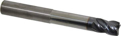 Kennametal - 1/2", Solid Carbide, 0.03" Corner Radius End Mill - 4" OAL, 5/8" LOC, 2-1/4" Extended Reach - Eagle Tool & Supply