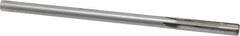 Made in USA - 19/64" Carbide-Tipped 4 Flute Chucking Reamer - Straight Flute, Straight Shank, 1-1/2" Flute Length, 6" OAL - Eagle Tool & Supply