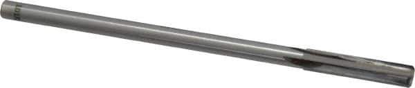 Made in USA - 5/16" Carbide-Tipped 4 Flute Chucking Reamer - Straight Flute, 9/32" Straight Shank, 1-1/2" Flute Length, 6" OAL - Eagle Tool & Supply