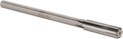 Made in USA - 17/32" Carbide-Tipped 6 Flute Chucking Reamer - Straight Flute, 7/16" Straight Shank, 2" Flute Length, 8" OAL - Eagle Tool & Supply