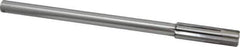 Made in USA - 9/16" Carbide-Tipped 6 Flute Chucking Reamer - Straight Flute, 7/16" Straight Shank, 2" Flute Length, 8" OAL - Eagle Tool & Supply