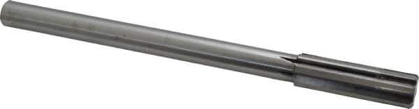Made in USA - 3/4" Carbide-Tipped 6 Flute Chucking Reamer - Straight Flute, 5/8" Straight Shank, 2-1/2" Flute Length, 9-1/2" OAL - Eagle Tool & Supply