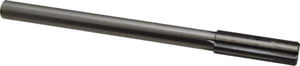 Made in USA - 49/64" Carbide-Tipped 6 Flute Chucking Reamer - Straight Flute, Straight Shank, 2-1/2" Flute Length, 9-1/2" OAL - Eagle Tool & Supply