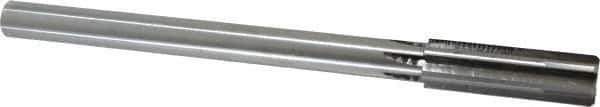 Made in USA - 25/32" Carbide-Tipped 6 Flute Chucking Reamer - Straight Flute, 5/8" Straight Shank, 2-1/2" Flute Length, 9-1/2" OAL - Eagle Tool & Supply
