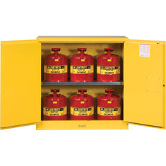 Justrite - 2 Door 1 Shelf 30 Gal Safety Cabinet for Flammable Substances - Exact Industrial Supply