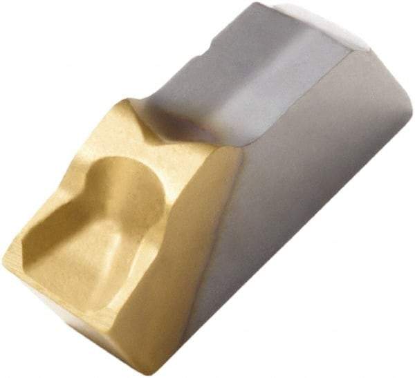 Seco - 150.1016 16 T25M Grade, 0.098" Cutting Width, Carbide Cutoff Insert - 6° Left Hand Lead Angle, 0.007" Cnr Rad, TiCN Coated, Single End - Eagle Tool & Supply