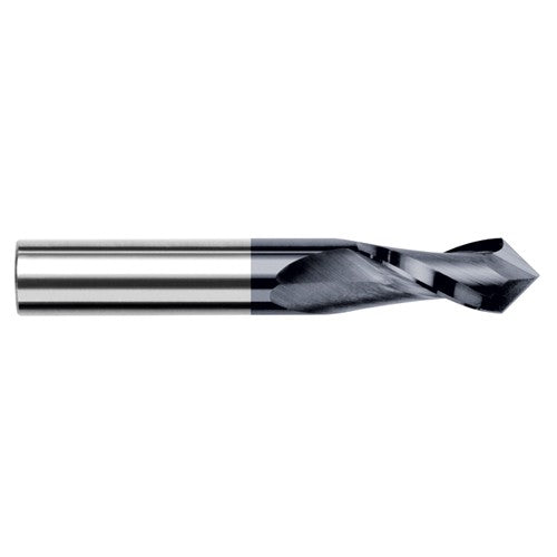 0.1250″ (1/8″) Cutter Diameter × 0.5000″ (1/2″) Length of Cut × 90° included Carbide Drill/End Mill, 2 Flutes, AlTiN Coated - Exact Industrial Supply