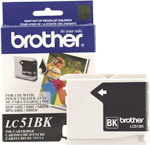 Brother - Black Ink Cartridge - Use with Brother DCP-130C, 330C, 350C, intelliFAX-1360, 1860C, 1960C, 2480C, 2580C, MFC-230C, 240C, 440CN, 465CN, 665CW, 685CW, 845CW, 885CW, 3360C, 5460CN, 5860CN - Eagle Tool & Supply