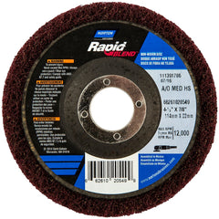 Norton - 4-1/2" Diam, Medium Grade, Aluminum Oxide Deburring Disc - Eagle Tool & Supply