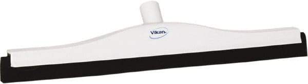 Vikan - 20" Foam Rubber Blade Bench Squeegee - Double Edge, White, Plastic Holder - Eagle Tool & Supply