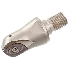 Iscar - 1-1/4" Cut Diam, 1.024" Max Depth of Cut, 3.071" OAL, Indexable Ball Nose End Mill - 2.087" Head Length, M16 Modular Connection, BCM-M Toolholder, BCR... Insert - Eagle Tool & Supply