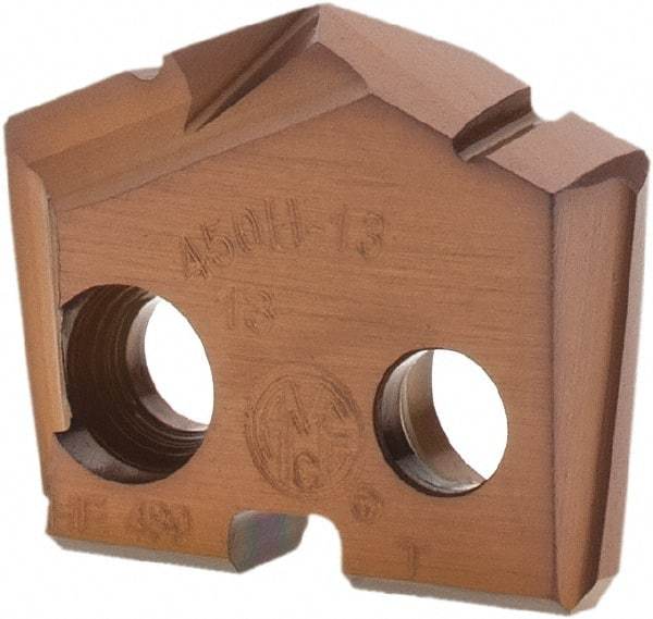 Allied Machine and Engineering - 13mm Diam x 1/8" Thick, Seat Code 0, 132° Included Angle Spade Drill Insert - AM200 Coated, Cobalt, Grade Super Cobalt, Series GEN2 T-A - Eagle Tool & Supply