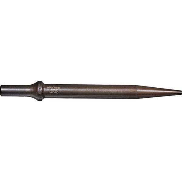 Mayhew - 3/16" Head Width, 7-1/2" OAL, Tapered Punch Chisel - Round Drive, Round Shank, Steel - Eagle Tool & Supply